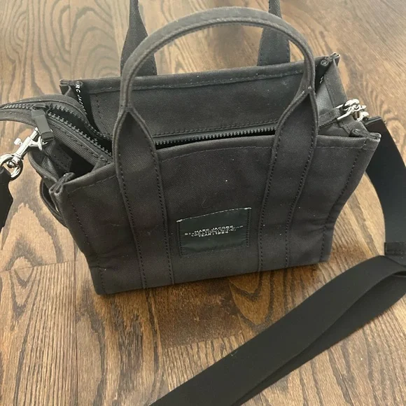 Black Canvas Tote Bag - Picture 4 of 8